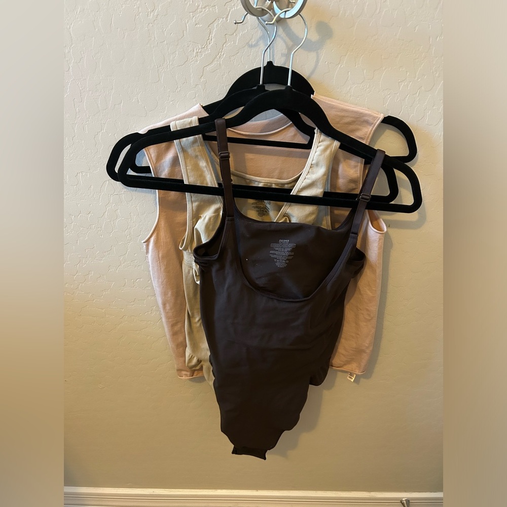 SKIMS Brown Shapewear Bodysuit